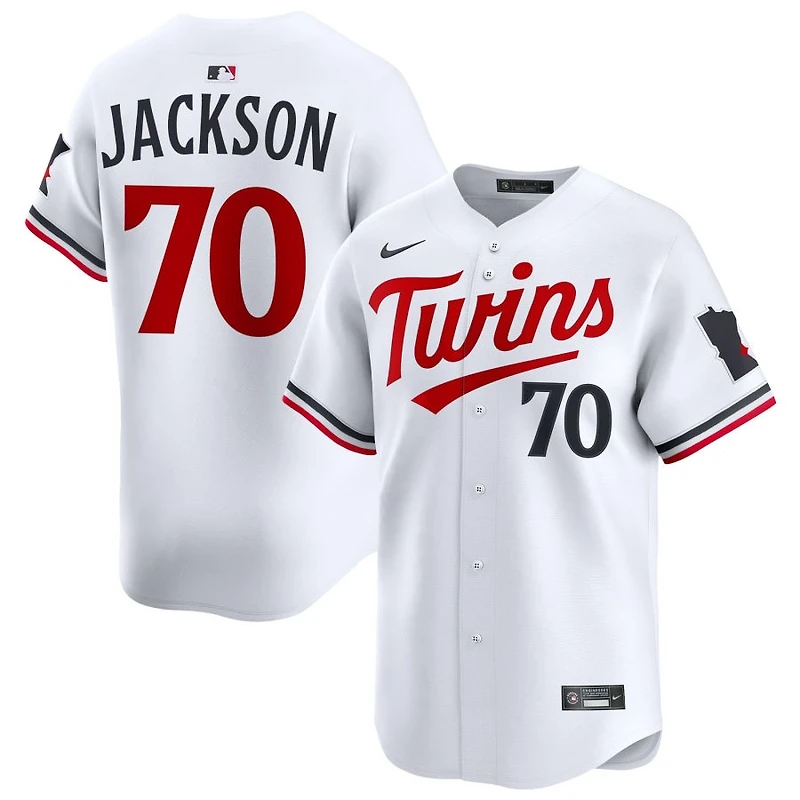 Alex Jackson Men's Nike White Minnesota Twins Home Limited Custom Jersey