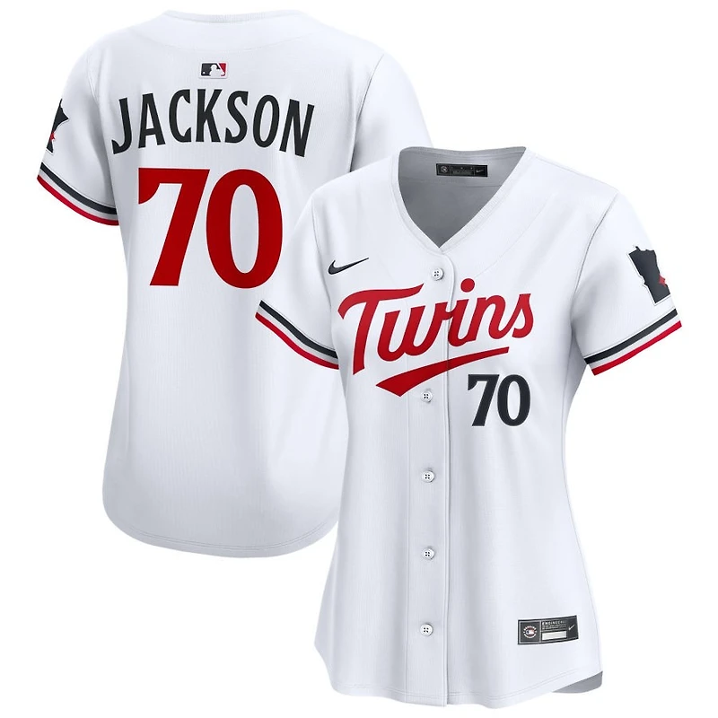 Alex Jackson Women's Nike White Minnesota Twins Home Limited Custom Jersey