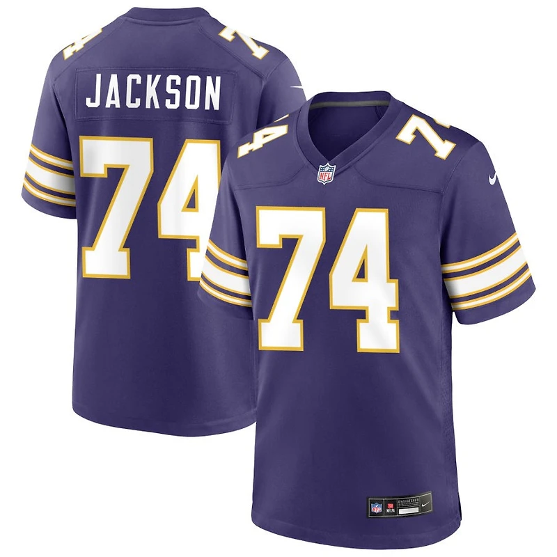 Donovan Jackson Men's Nike Purple Minnesota Vikings Classic Custom Game Jersey