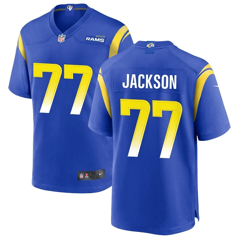 Alaric Jackson Men's Nike Royal Los Angeles Rams Custom Game Jersey
