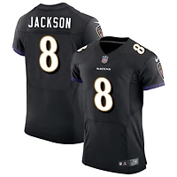 Lamar Jackson Men's Nike Black Baltimore Ravens Speed Machine Elite Custom Jersey