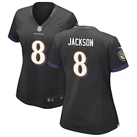 Lamar Jackson Women's Nike Black Baltimore Ravens Alternate Custom Game Jersey