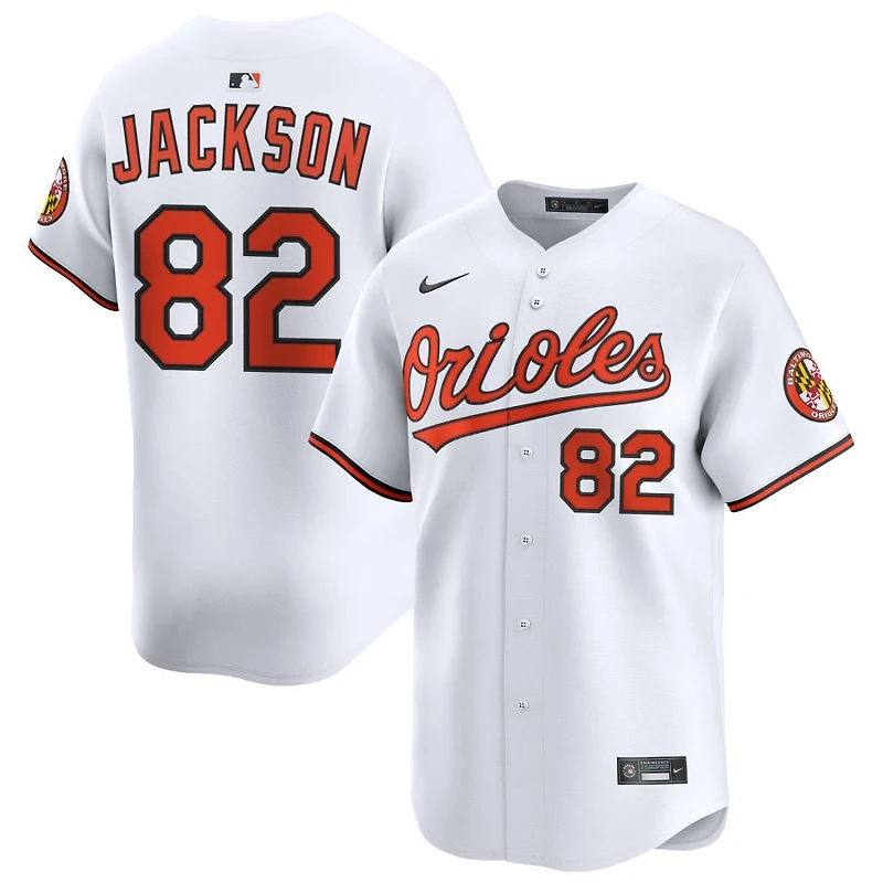 Jeremiah Jackson Men's Nike White Baltimore Orioles Home Limited Custom Jersey