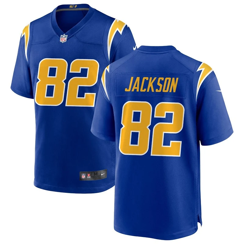 JaQuae Jackson Men's Nike Royal Los Angeles Chargers Alternate Custom Game Jersey