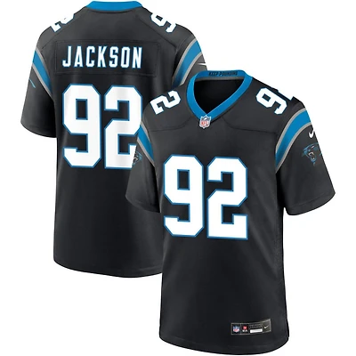Cam Jackson Men's Nike Black Carolina Panthers Custom Game Jersey