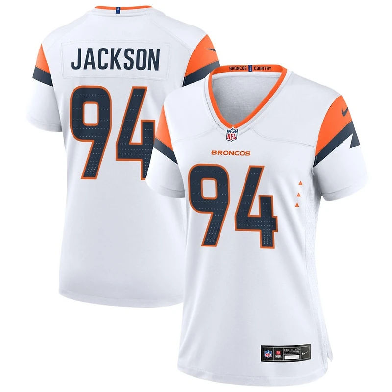Jordan Jackson Women's Nike White Denver Broncos Mile High Collection Custom Game Jersey