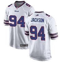 Landon Jackson Men's Nike White Buffalo Bills Custom Game Jersey