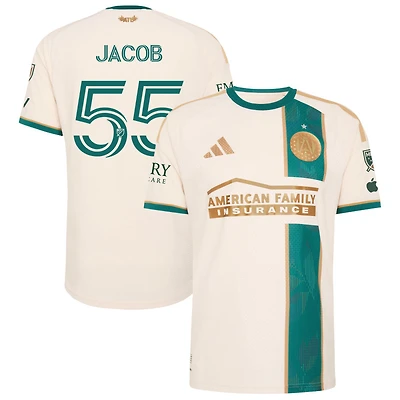 Tomas Jacob Men's adidas Tan Atlanta United FC 2026 Spirit Of '96 On-Field Authentic Patch Custom Jersey