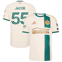 Tomas Jacob Men's adidas Tan Atlanta United FC 2026 Spirit Of '96 On-Field Authentic Patch Custom Jersey