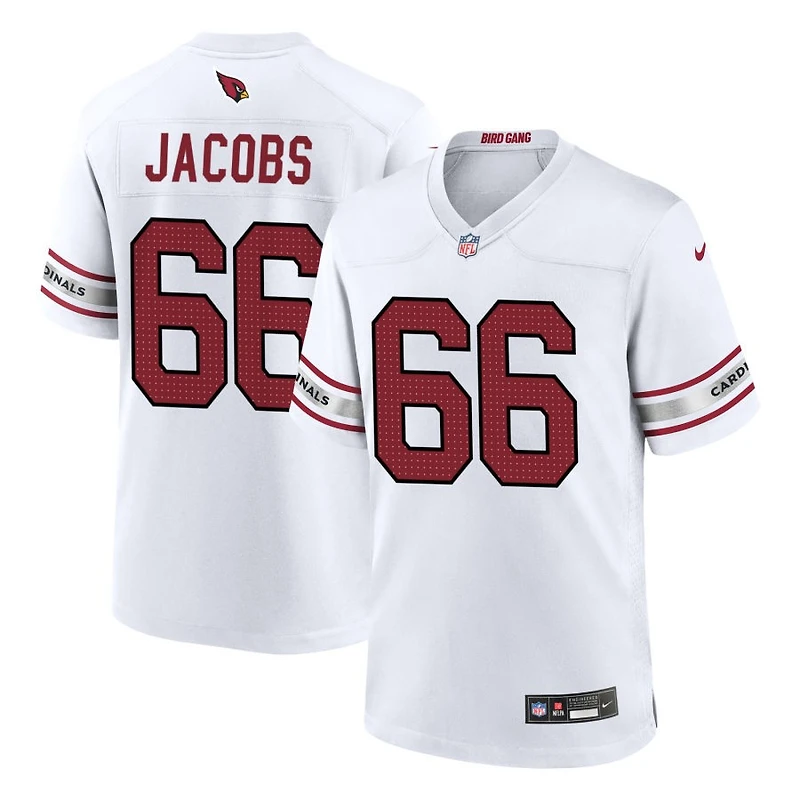 Demontrey Jacobs Men's Nike White Arizona Cardinals Custom Game Jersey