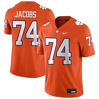 Brayden Jacobs Men's Nike Orange Clemson Tigers NIL Pick-A-Player Game Jersey