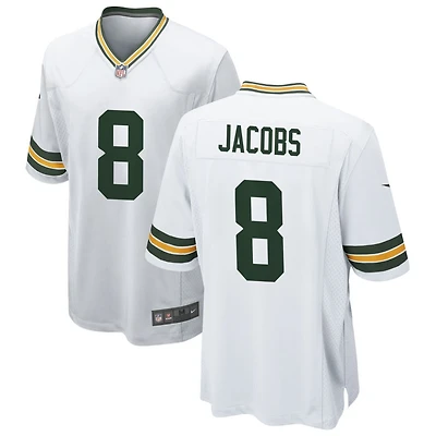 Josh Jacobs Men's Nike White Green Bay Packers Custom Game Jersey