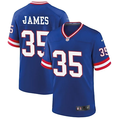 LaMareon James Men's Nike Royal New York Giants Classic Custom Game Jersey