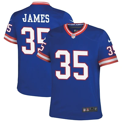 LaMareon James Youth Nike Royal New York Giants Classic Custom Game Jersey