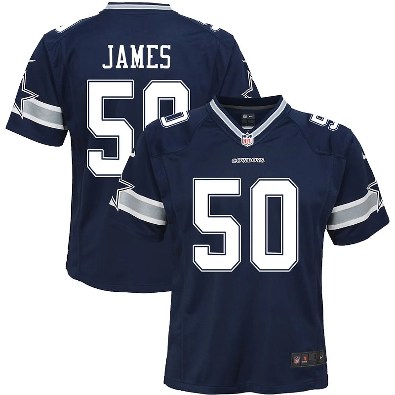 Shemar James Youth Nike Navy Dallas Cowboys Custom Game Jersey
