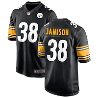 D'Shawn Jamison Men's Nike Black Pittsburgh Steelers Custom Game Jersey