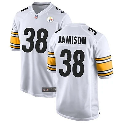 D'Shawn Jamison Men's Nike White Pittsburgh Steelers Game Custom Jersey