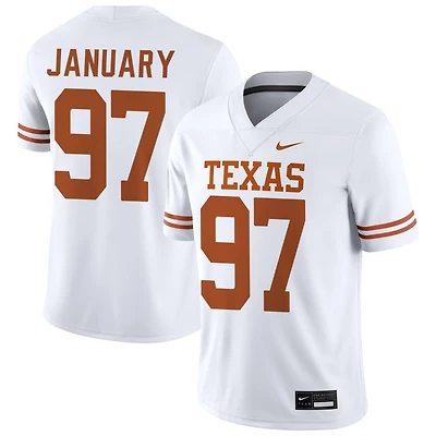 Alex January Men's Nike White Texas Longhorns NIL Pick-A-Player Game Jersey