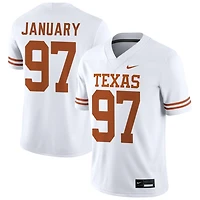 Alex January Men's Nike White Texas Longhorns NIL Pick-A-Player Game Jersey
