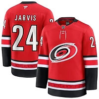 Seth Jarvis Men's Fanatics Red Carolina Hurricanes Alternate Premium Custom Jersey