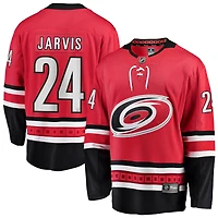 Seth Jarvis Men's Fanatics Red Carolina Hurricanes Alternate Breakaway Custom Jersey