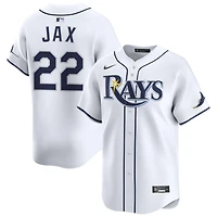 Griffin Jax Youth Nike White Tampa Bay Rays Home Limited Custom Jersey
