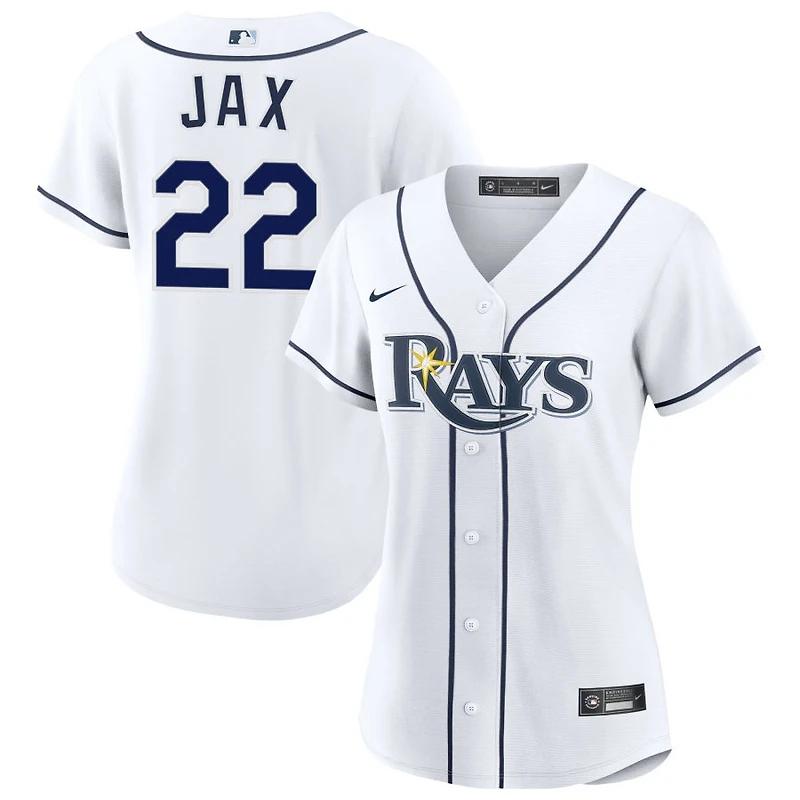 Griffin Jax Women's Nike White Tampa Bay Rays Home Custom Replica 2.0 Jersey