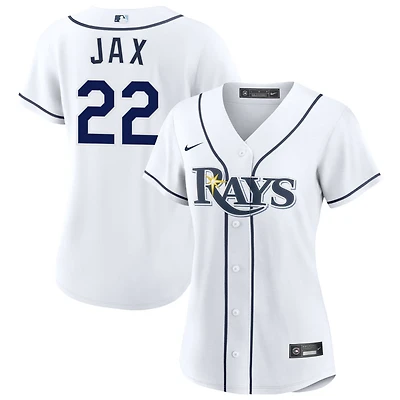 Griffin Jax Women's Nike White Tampa Bay Rays Home Custom Replica 2.0 Jersey