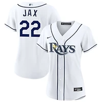 Griffin Jax Women's Nike  White Tampa Bay Rays Home Custom Replica 2.0 Jersey