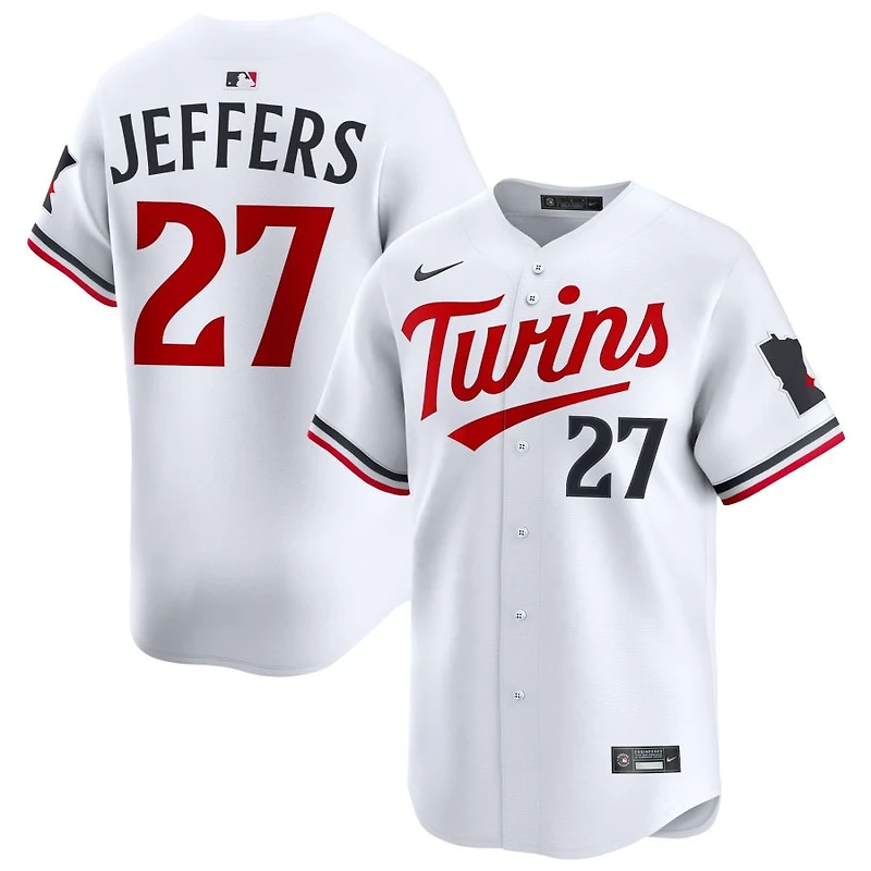 Ryan Jeffers Men's Nike White Minnesota Twins Home Limited Custom Jersey