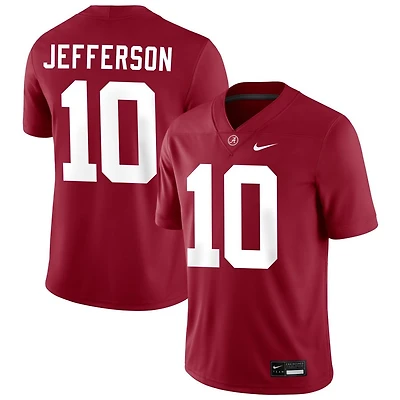 Justin Jefferson Men's Nike Crimson Alabama Crimson Tide NIL Pick-A-Player Football Replica Jersey