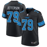 Quinton Jefferson Men's Nike  Black Detroit Lions Alternate Custom Game Jersey
