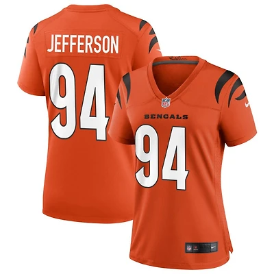 Jordan Jefferson Women's Nike Orange Cincinnati Bengals Alternate Game Custom Jersey