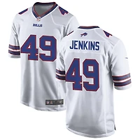 Keonta Jenkins Men's Nike White Buffalo Bills Custom Game Jersey