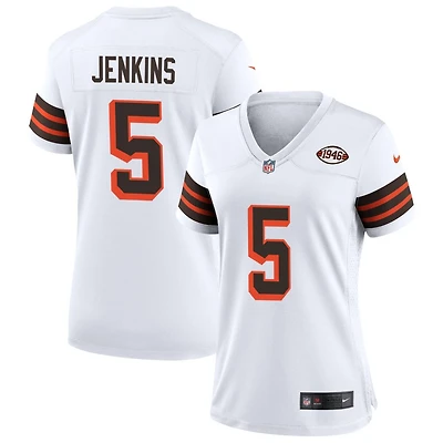 Rayshawn Jenkins Women's Nike White Cleveland Browns 1946 Collection Alternate Custom Jersey