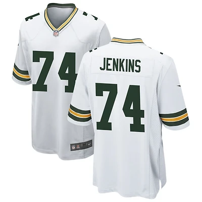 Elgton Jenkins Men's Nike White Green Bay Packers Custom Game Jersey