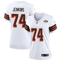 Teven Jenkins Women's Nike White Cleveland Browns 1946 Collection Alternate Custom Jersey