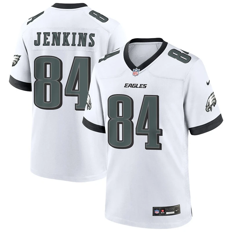 E.J. Jenkins Men's Nike White Philadelphia Eagles Custom Game Jersey