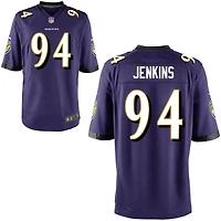 John Jenkins Youth Nike Purple Baltimore Ravens Custom Game Jersey