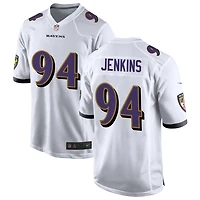 John Jenkins Men's Nike White Baltimore Ravens Custom Game Jersey