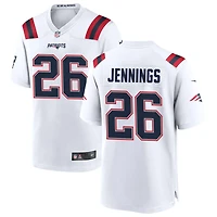 Terrell Jennings Men's Nike White New England Patriots Custom Game Jersey