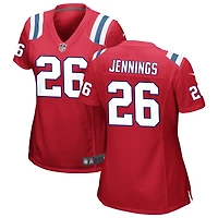 Terrell Jennings Women's Nike Red New England Patriots Alternate Custom Jersey