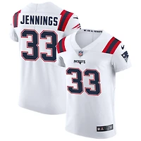 Anfernee Jennings Men's Nike White New England Patriots Vapor Elite Custom Jersey