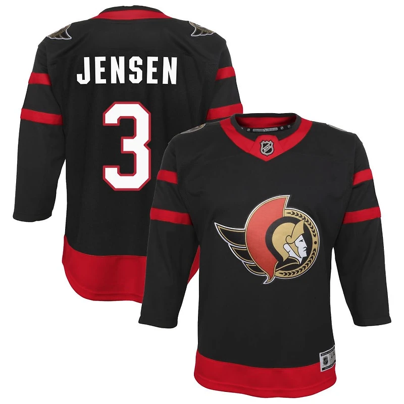 Nick Jensen Youth Black Ottawa Senators Home Custom Premier Jersey