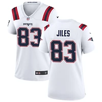 John Jiles Women's Nike New England Patriots White Custom Game Jersey