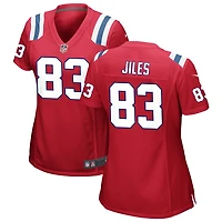 John Jiles Women's Nike Red New England Patriots Alternate Custom Jersey