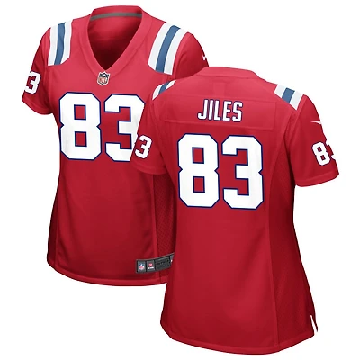 John Jiles Women's Nike Red New England Patriots Alternate Custom Jersey