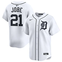Jackson Jobe Men's Nike White Detroit Tigers Home Limited Custom Jersey