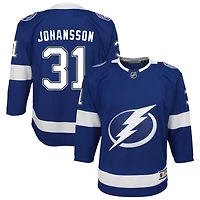 Jonas Johansson Youth Blue Tampa Bay Lightning Home Custom Premier Jersey