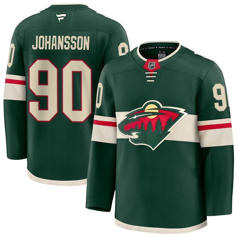 Marcus Johansson Men's Fanatics Green Minnesota Wild Home Premium Custom Jersey